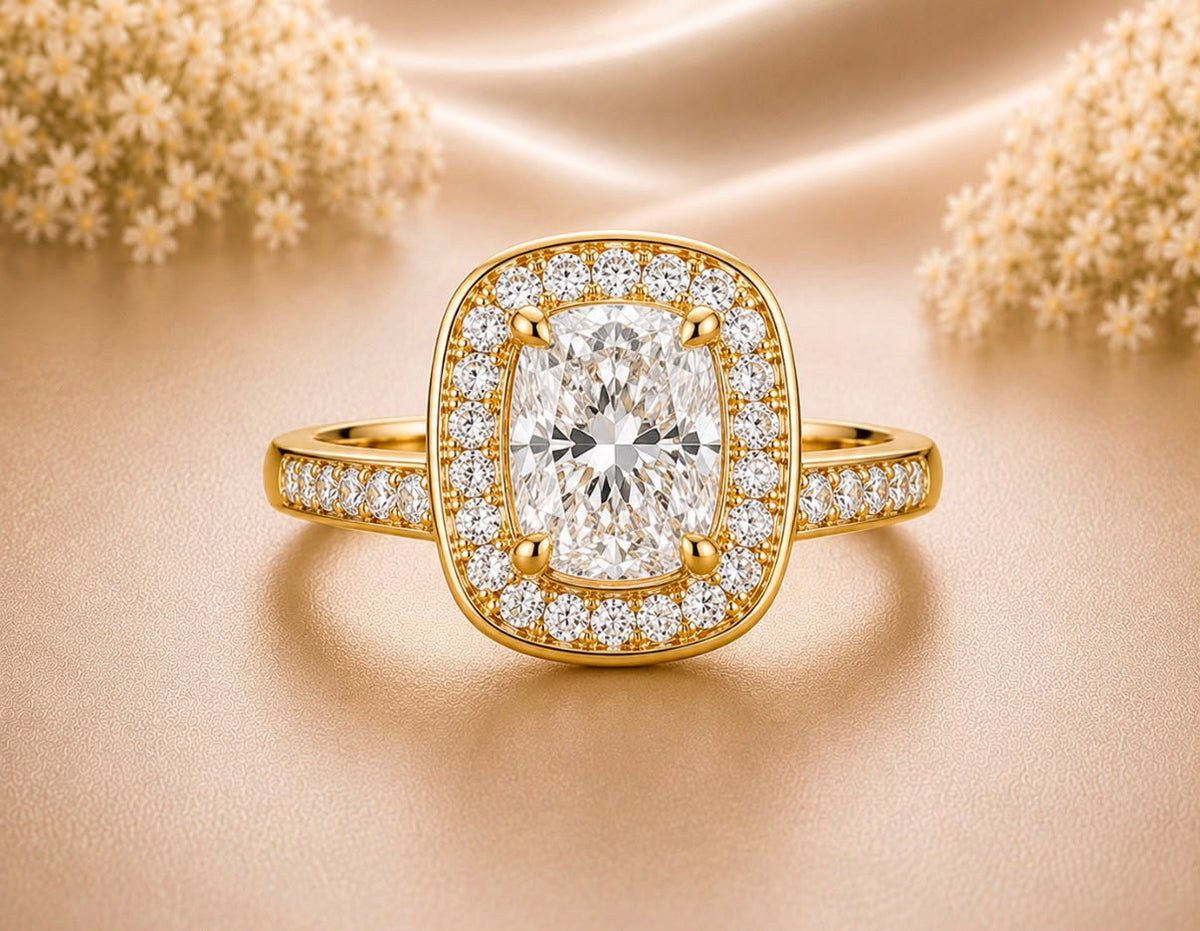 Golden Halo Ring