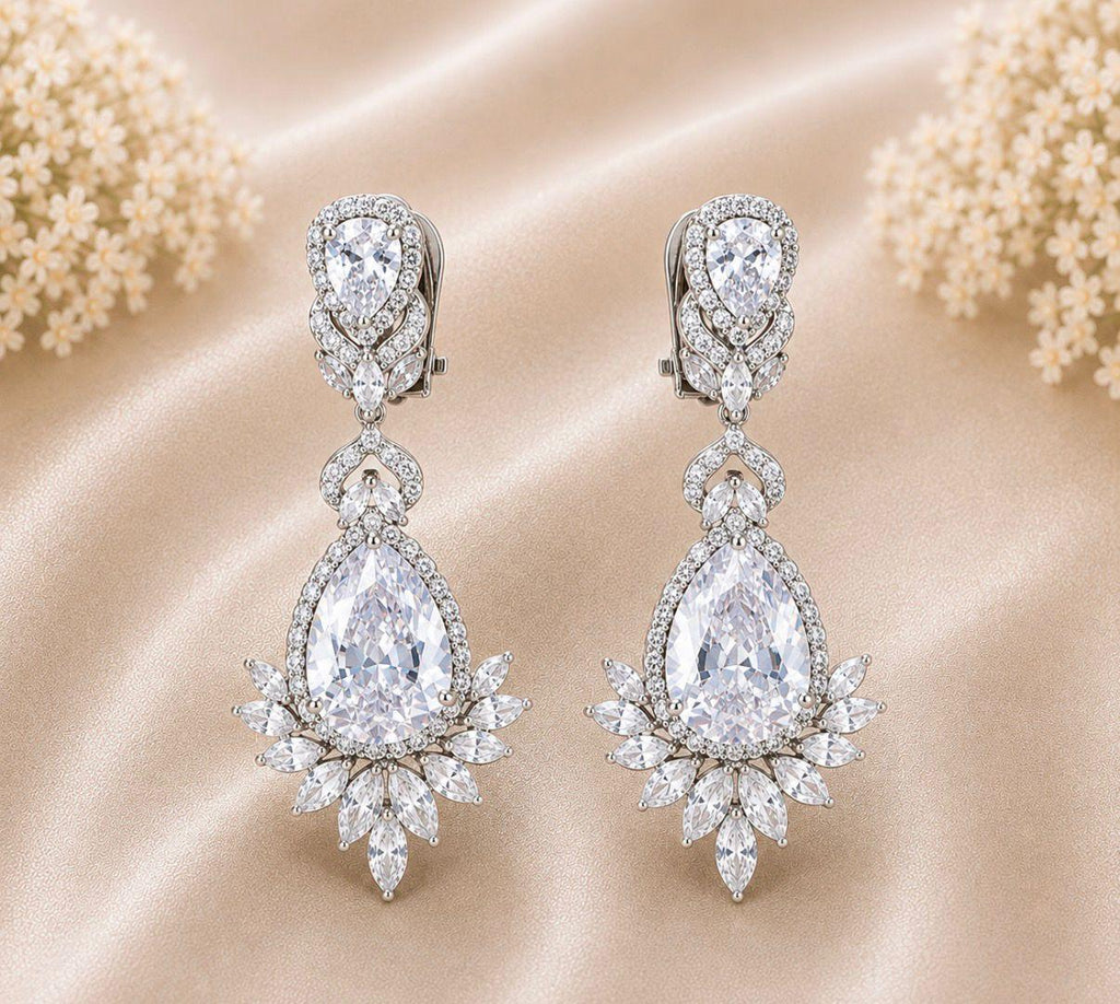 Royal Petal Drop Earrings
