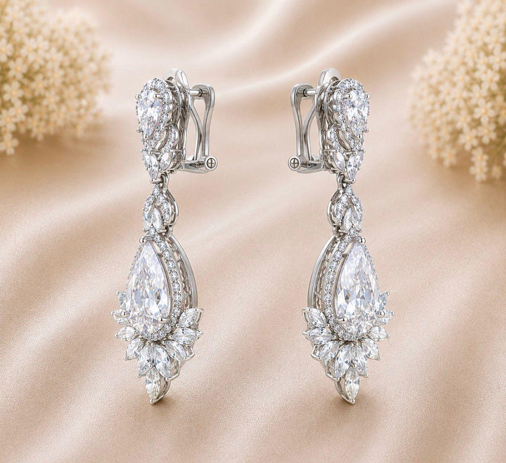 Royal Petal Drop Earrings