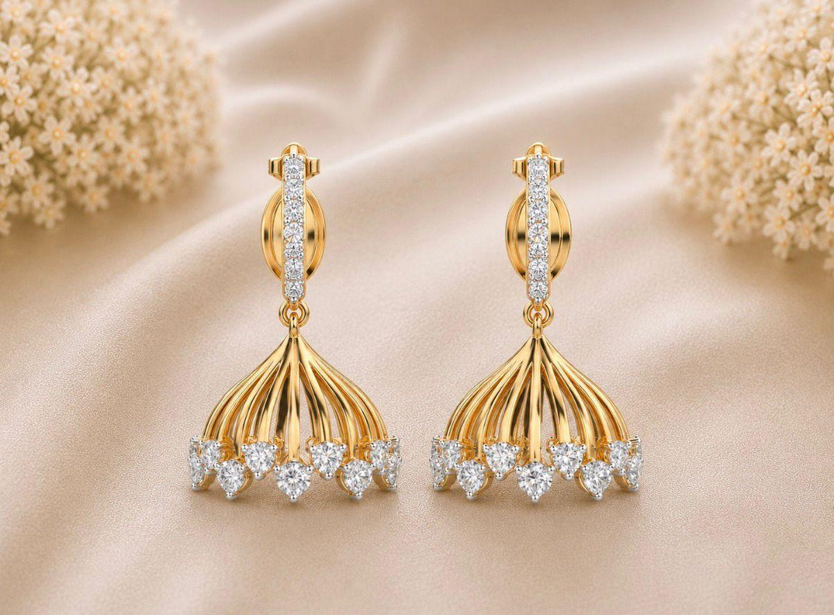Dancing Heart Jhumka