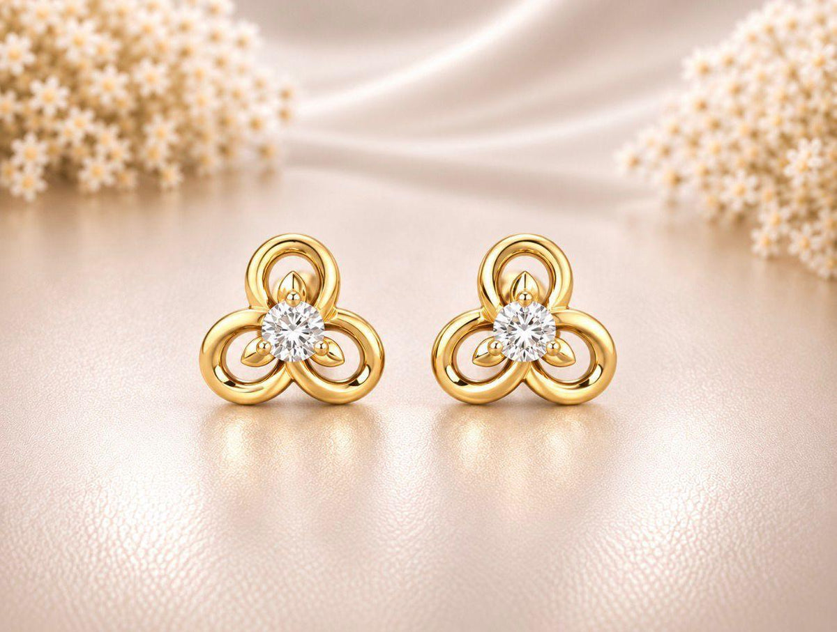 Kids Three Loop Design Earrings