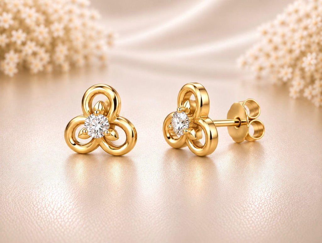 Kids Three Loop Design Earrings