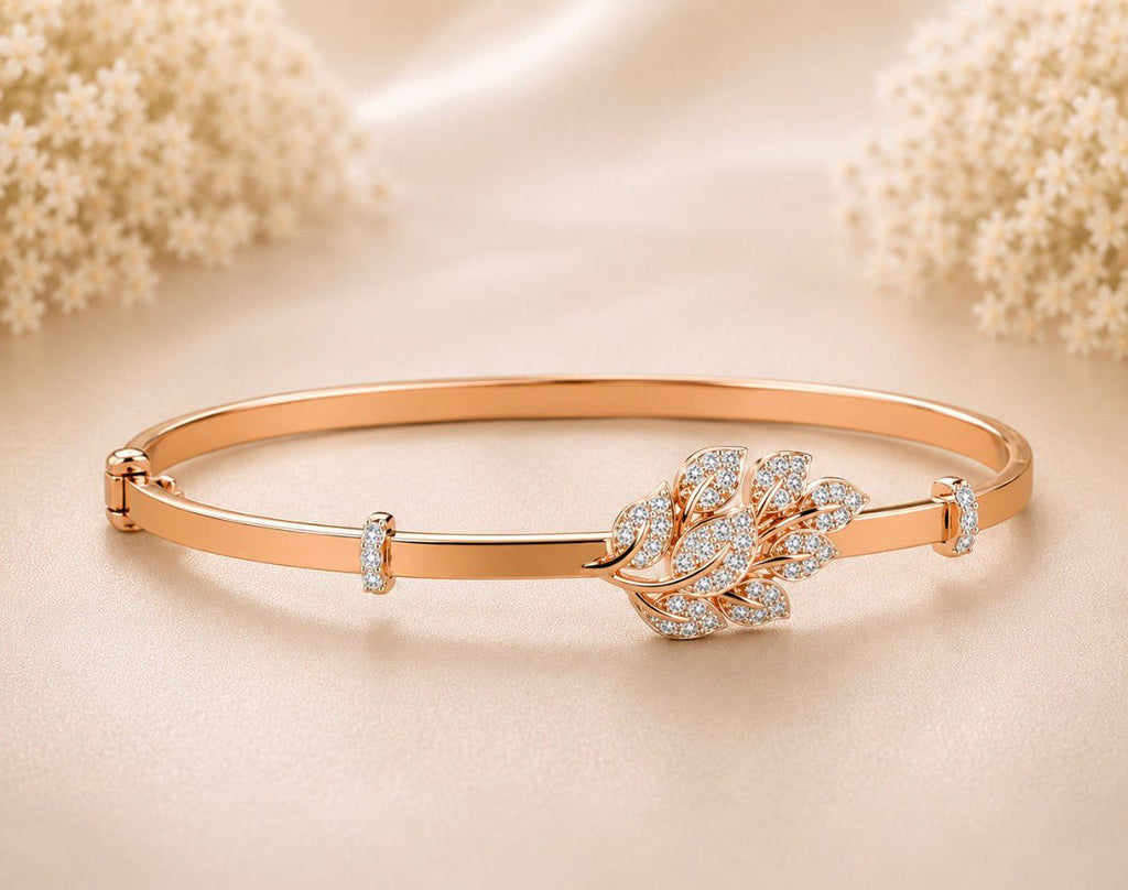 Diamond Leaf Bracelet