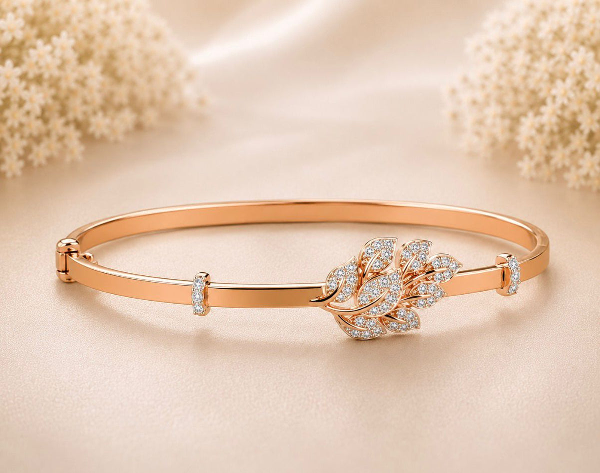 Diamond Leaf Bracelet