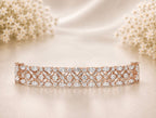 Crossed Sparkle Bracelet