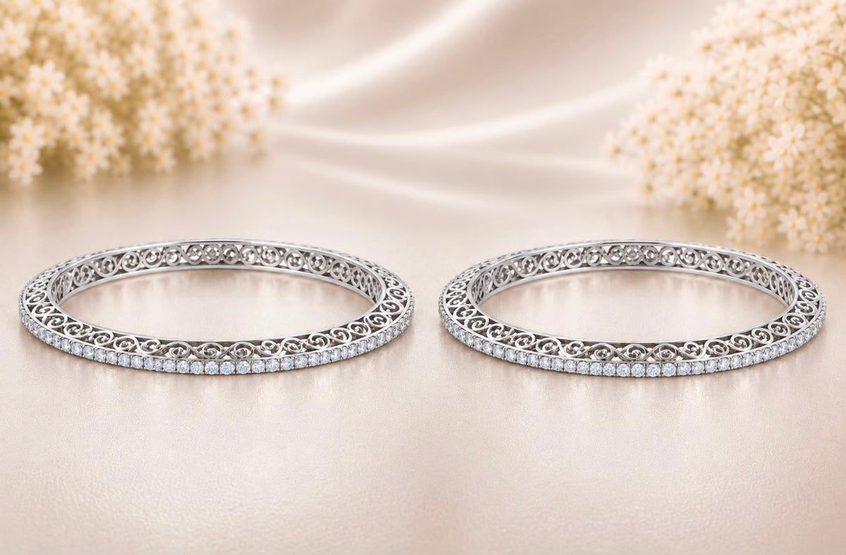 Royal Fillgree diamond Bangles