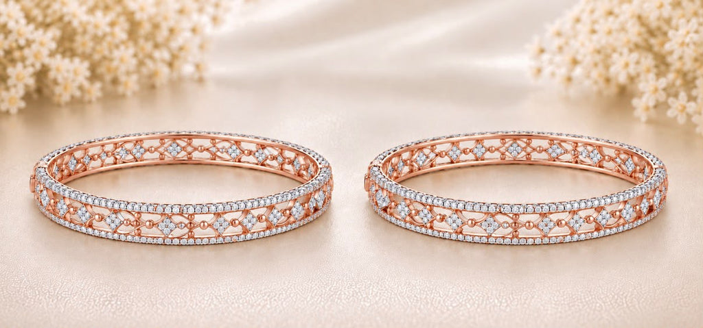 Diamond Vine Bangles