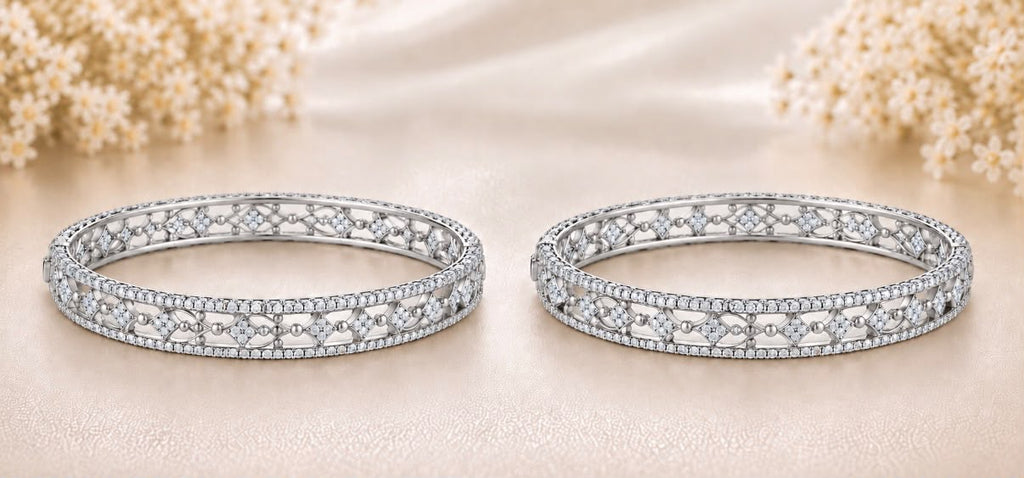 Diamond Vine Bangles