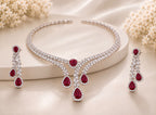 Ruby Trio Necklace Set