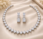 Emerald Line Necklace Set