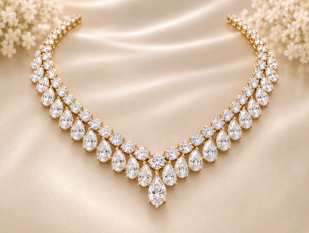 Pear Carland Necklace