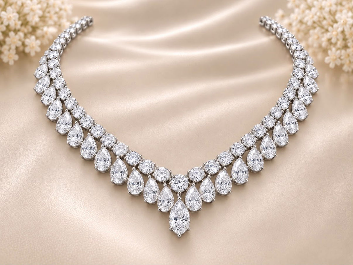 Pear Carland Necklace