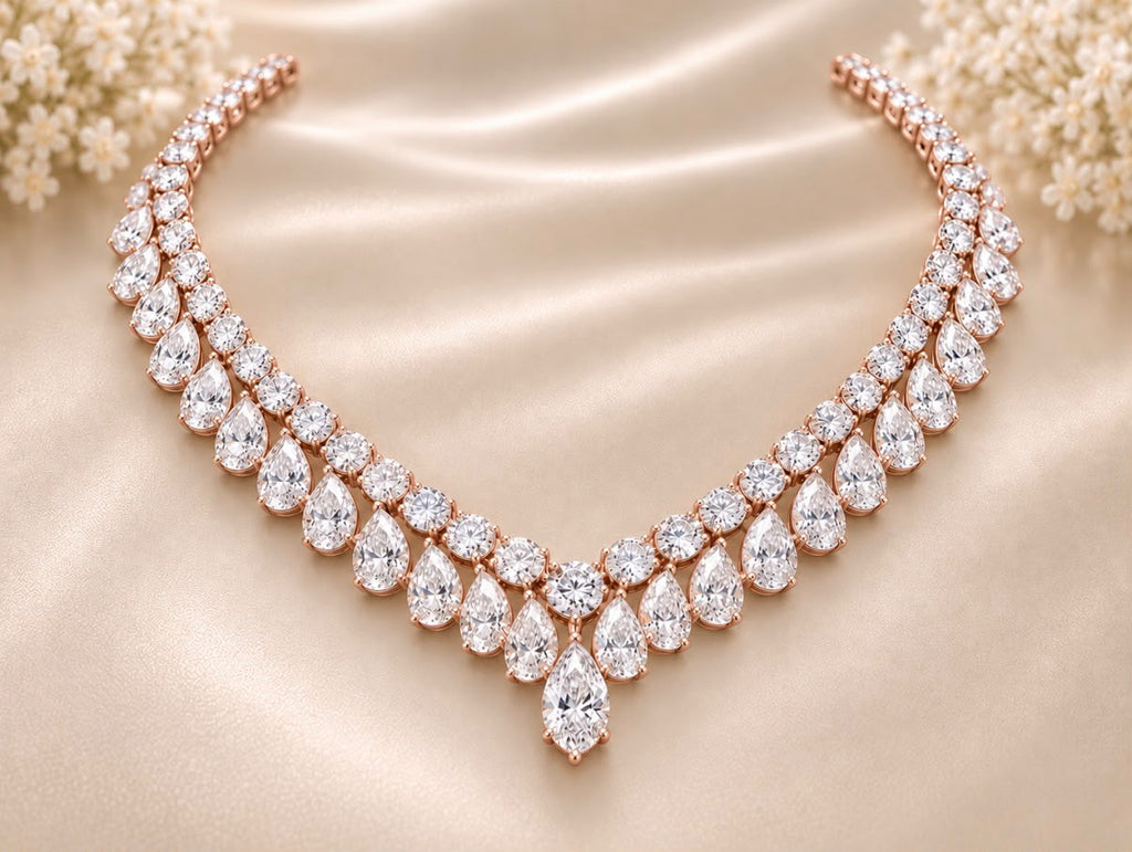 Pear Carland Necklace
