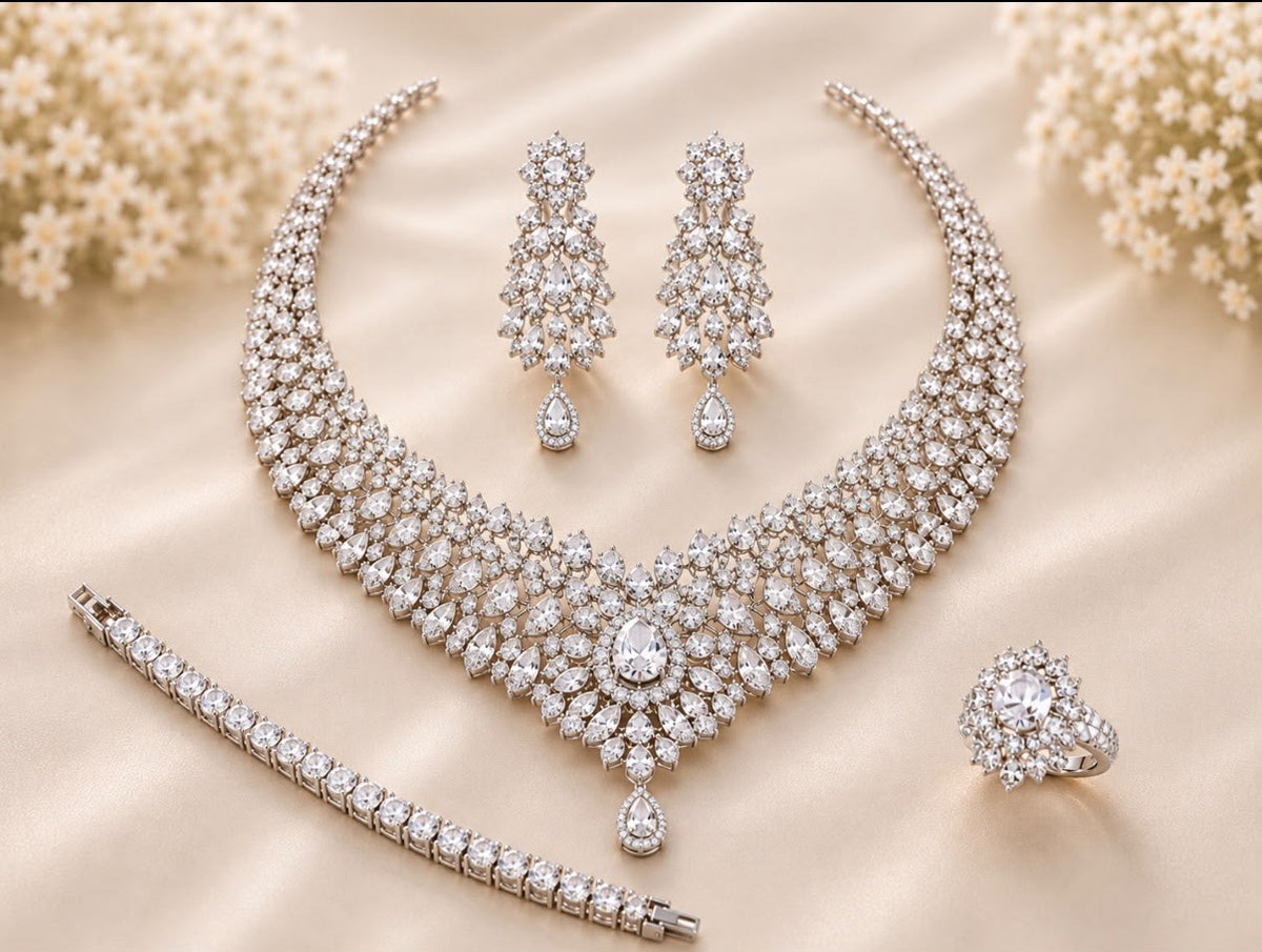 Bridal Bloom Necklace Set