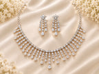 Diamond Fringe Necklace Set