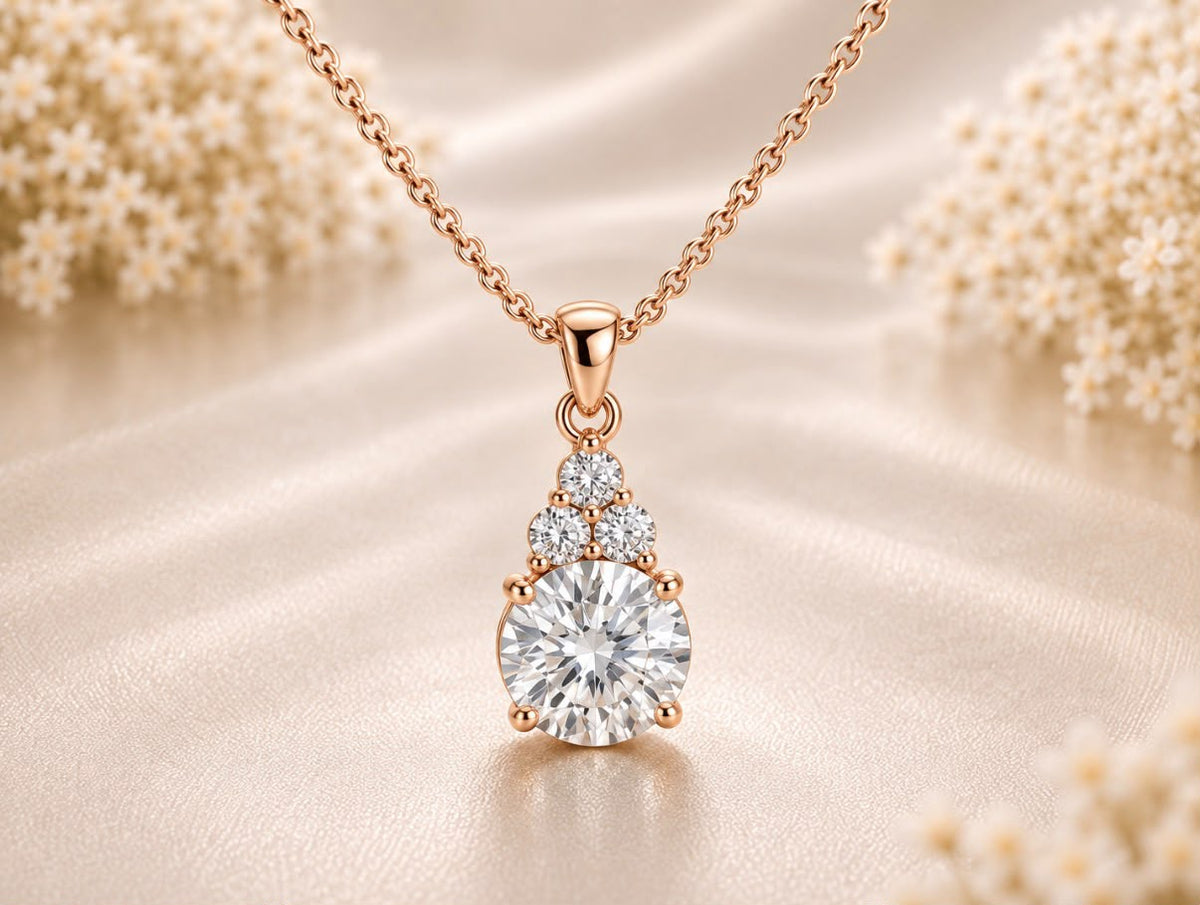 Classic Solitaire drop Pendant