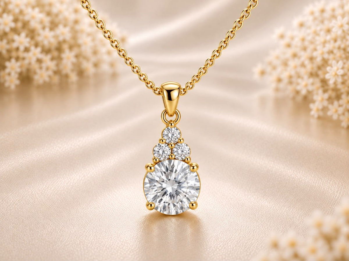 Classic Solitaire drop Pendant