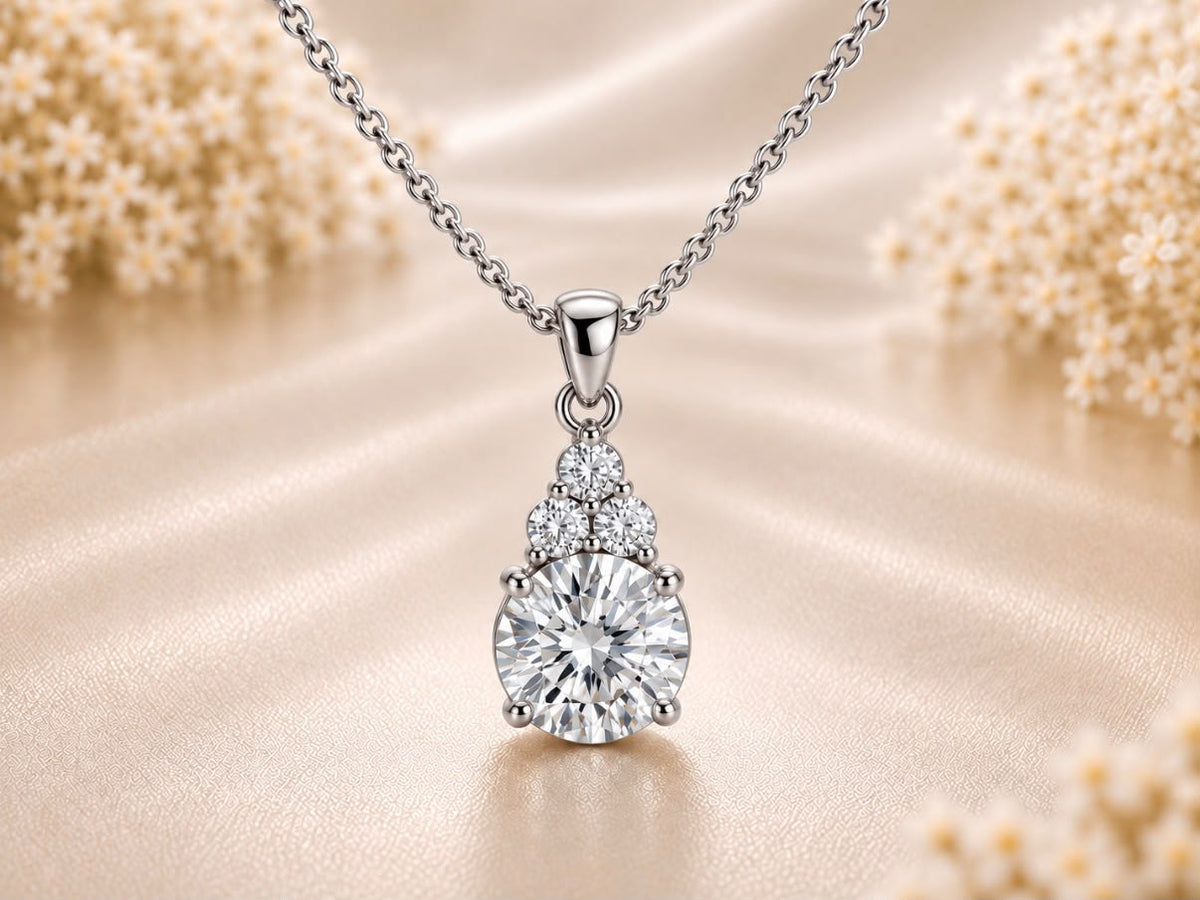 Classic Solitaire drop Pendant
