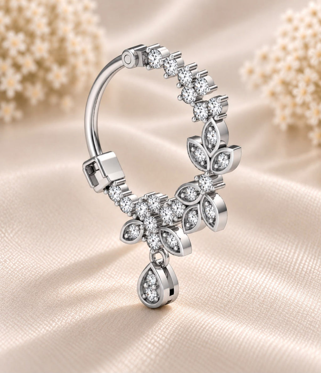 Floral Diamond Nosering