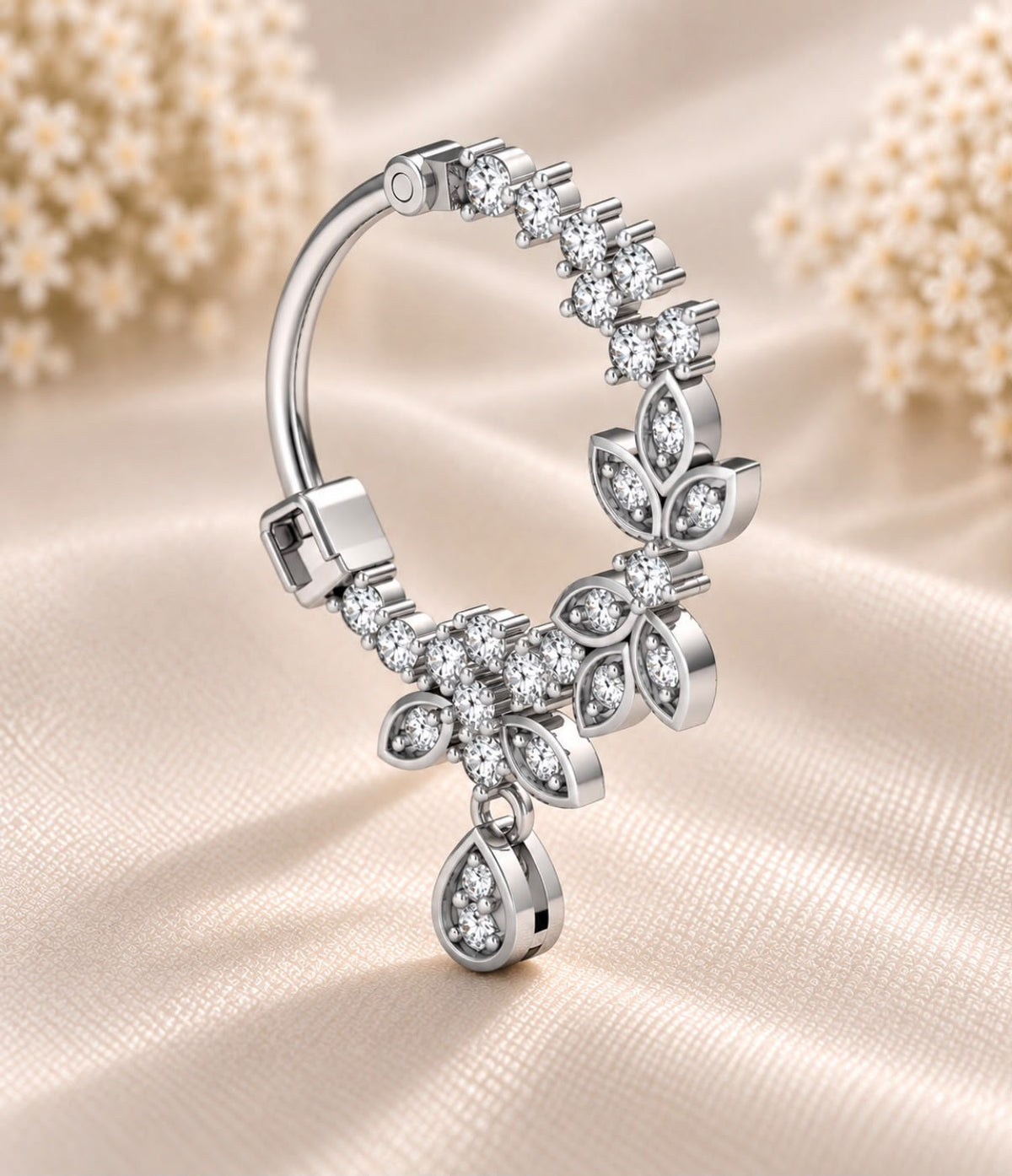 Floral Diamond Nosering
