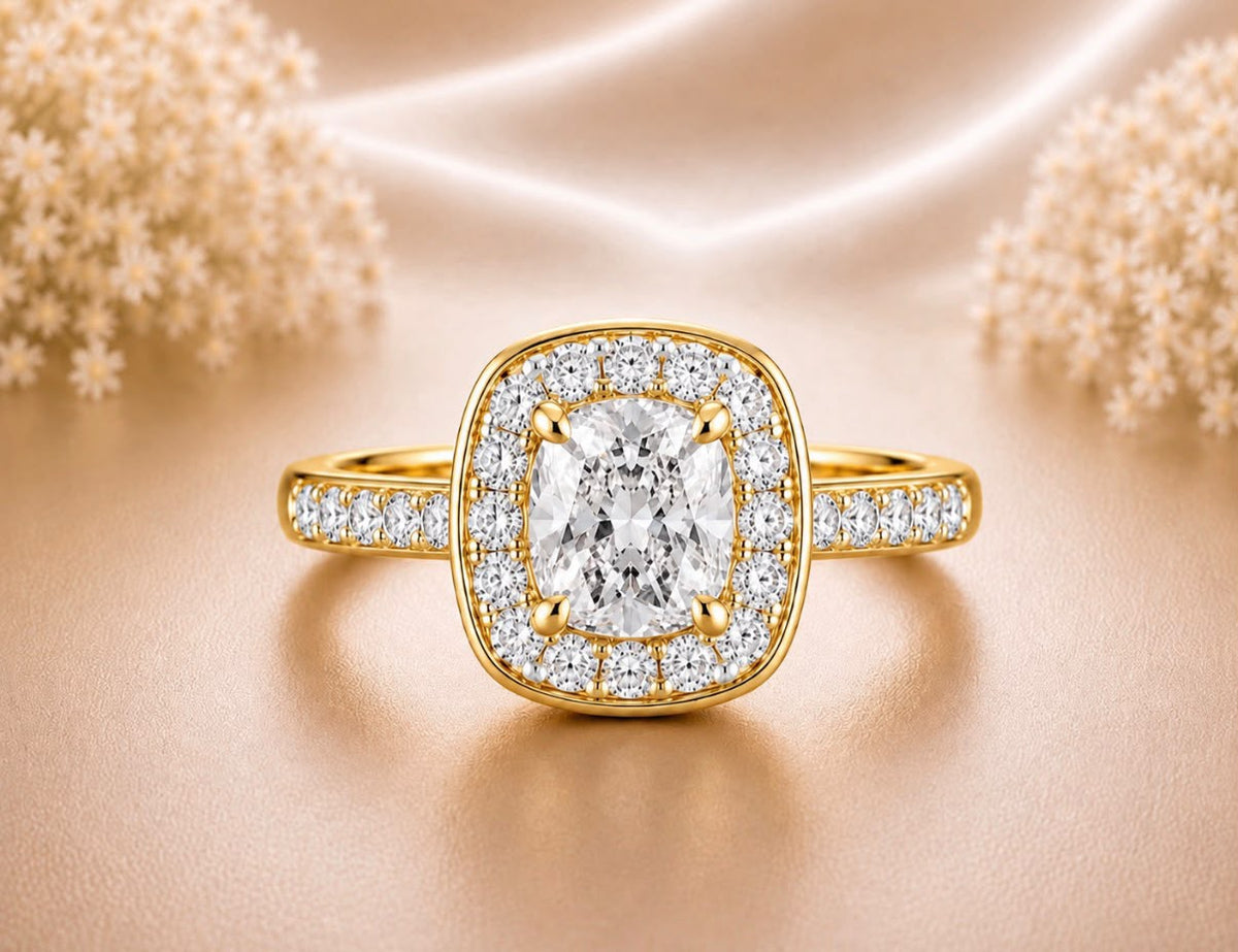 Golden Halo Ring