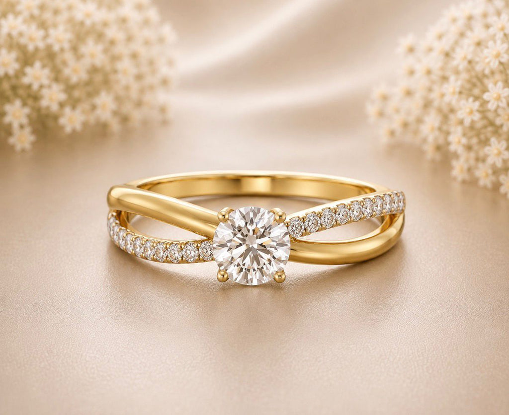 Solitaire Twist Ring