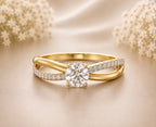 Solitaire Twist Ring