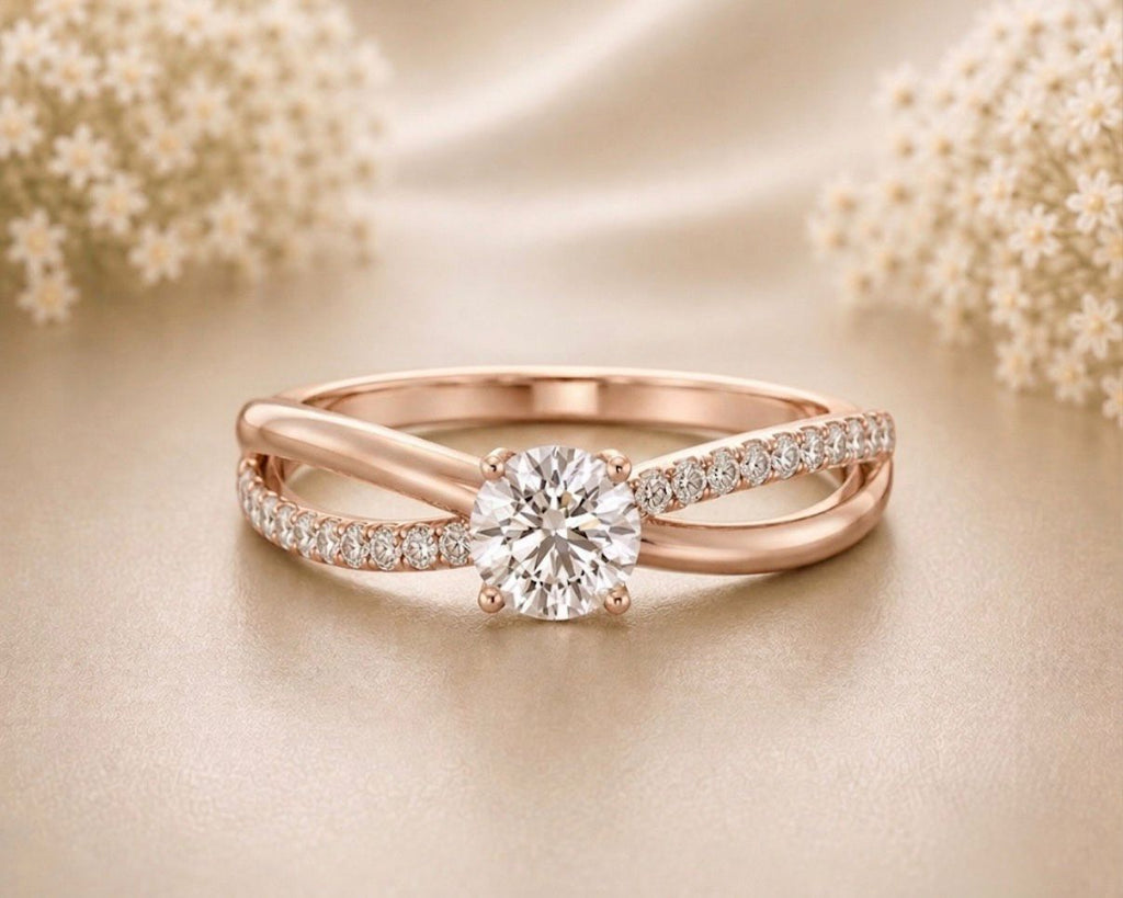 Solitaire Twist Ring