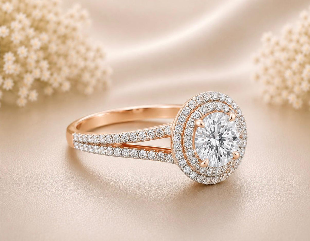 Solitaire Halo Ring