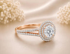 Solitaire Halo Ring