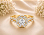 Solitaire Halo Ring