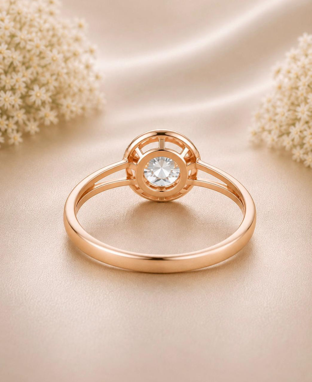 Solitaire Halo Ring