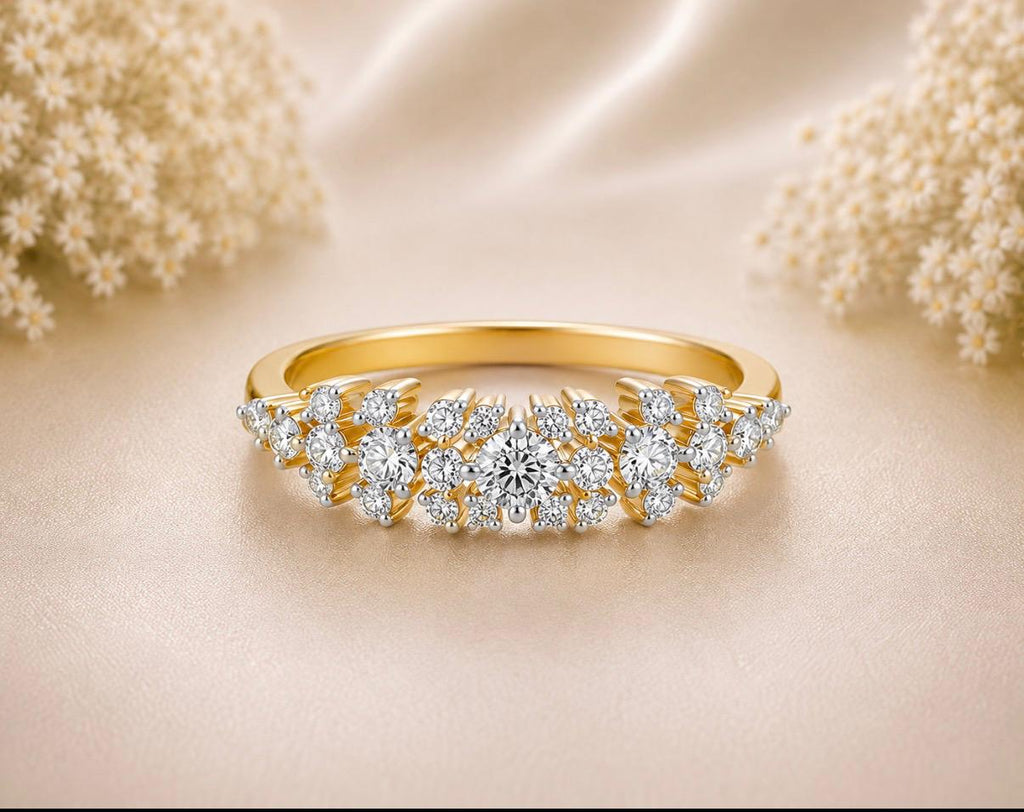 Diamond Blossom Ring