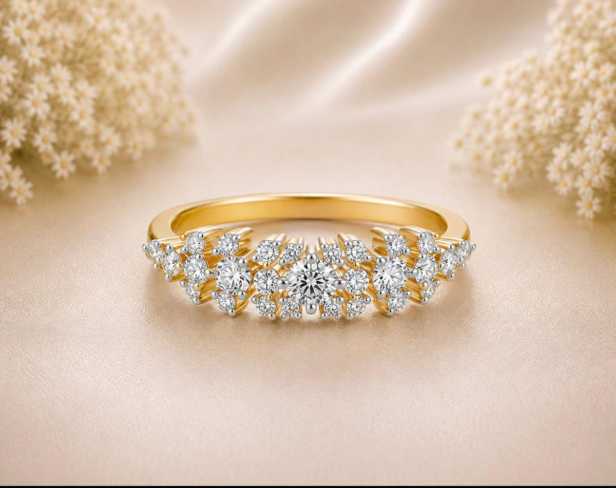 Diamond Blossom Ring