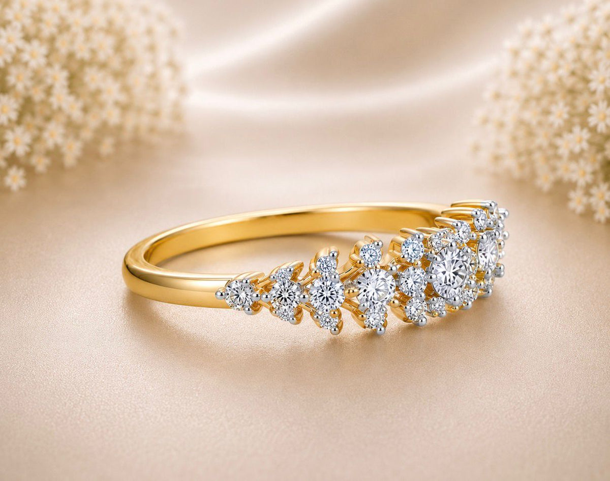 Diamond Blossom Ring