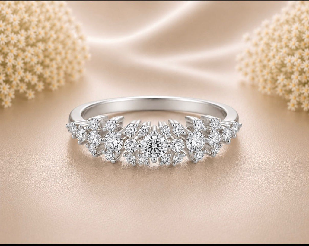 Diamond Blossom Ring