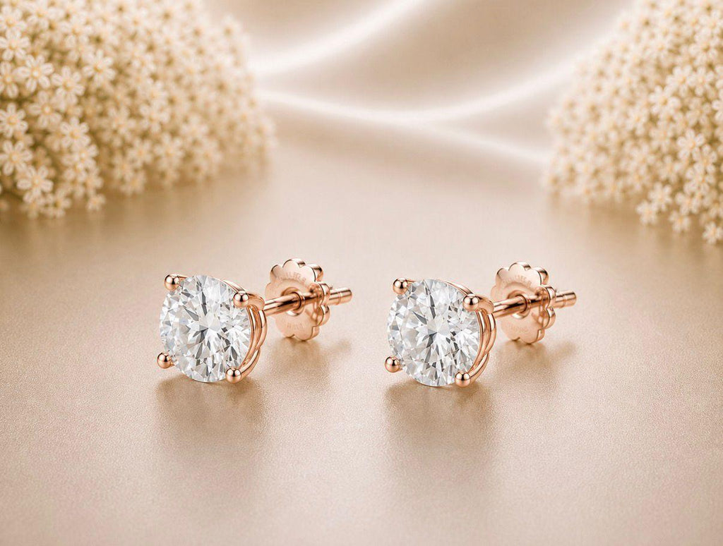 Classic Round Solitaire Studs