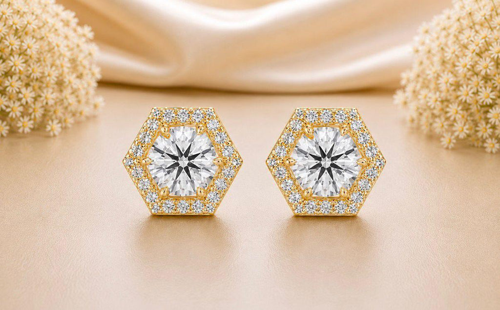 Hexa Halo Studs