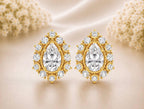 Pear Crown Earrings