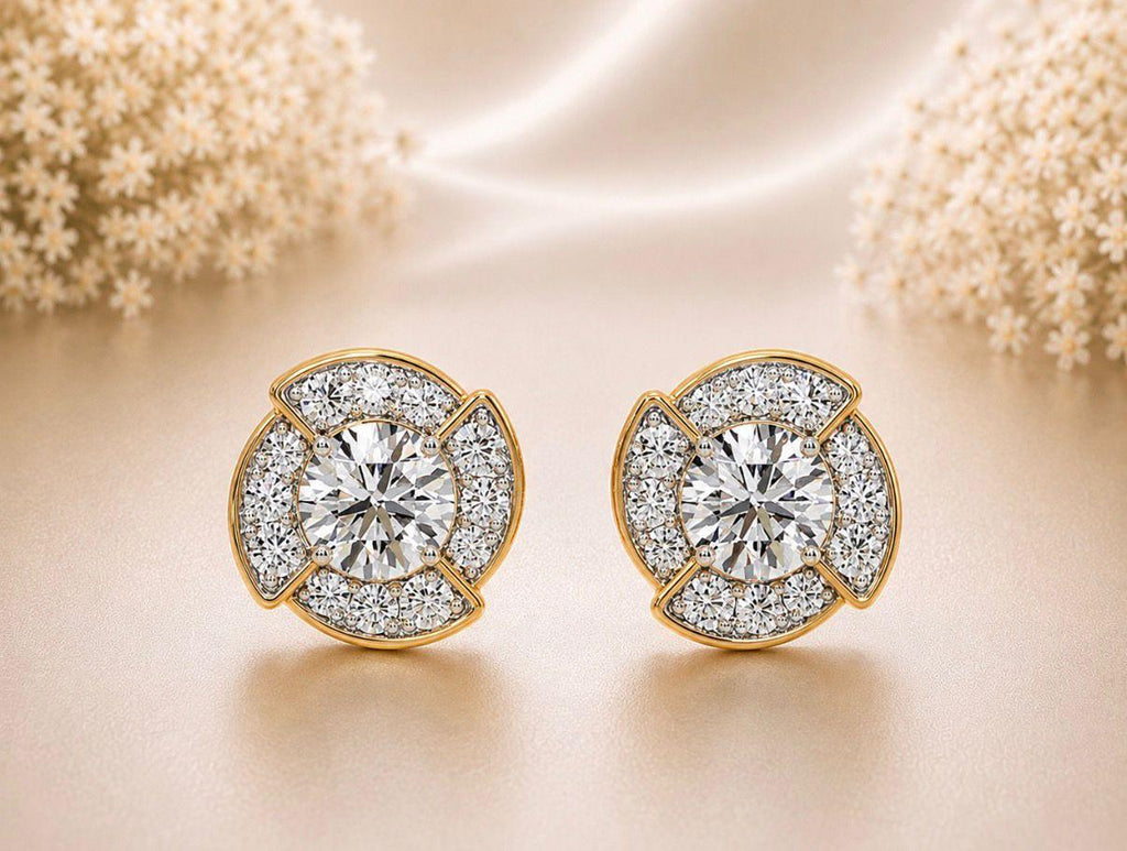 Diamond Petal studs
