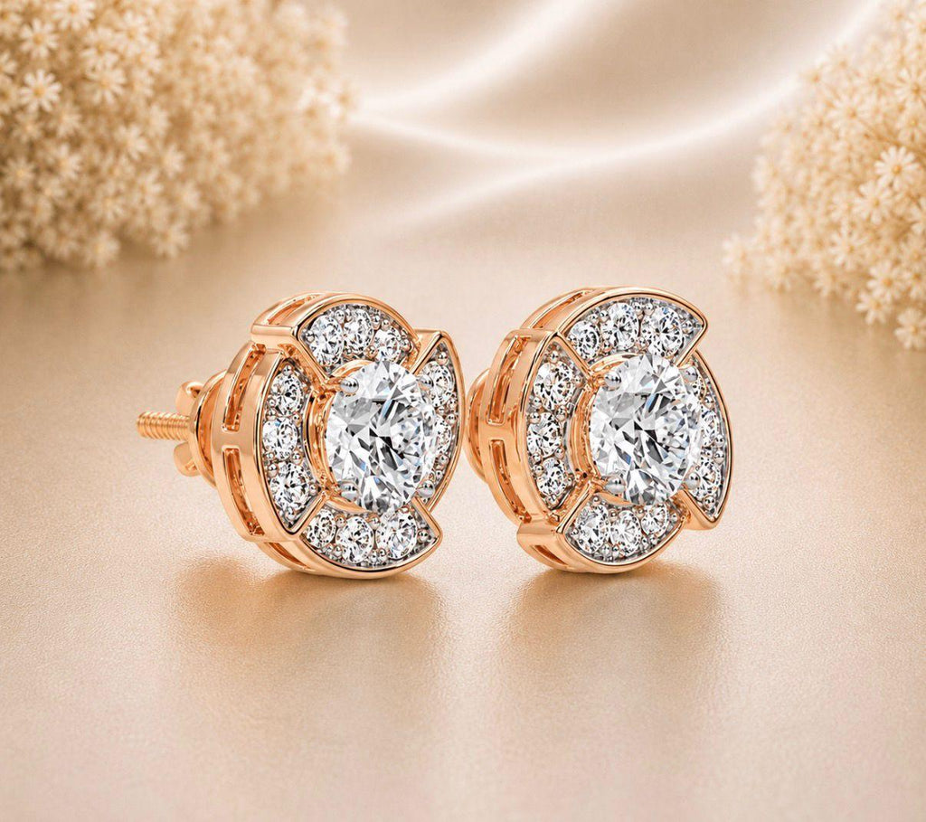 Diamond Petal studs