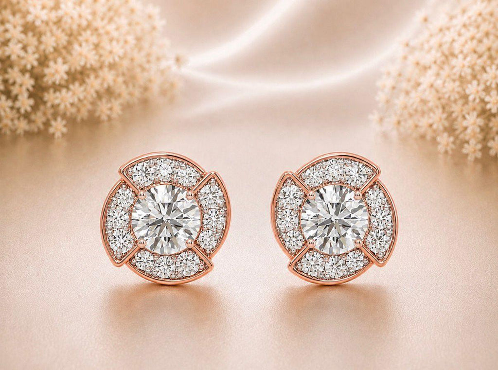 Diamond Petal studs
