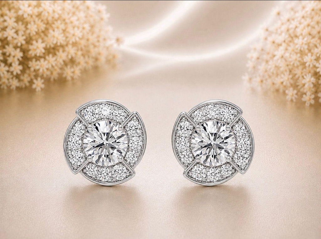 Diamond Petal studs