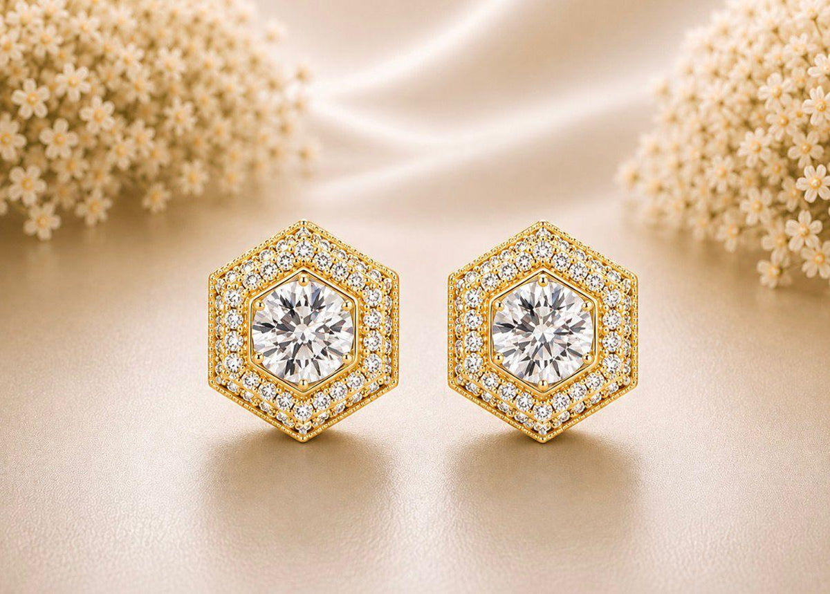 Diamond Fortress Earrings