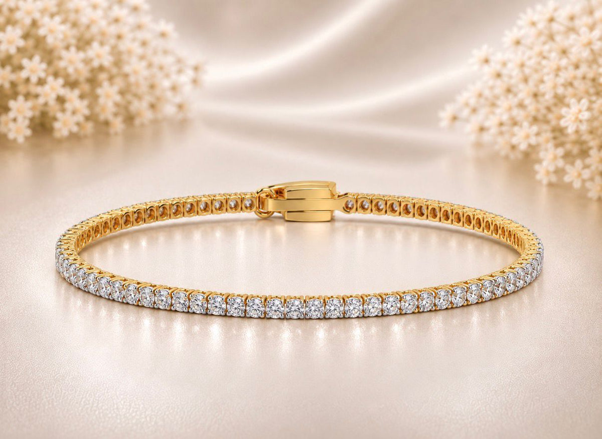 Slim Sparkle Tennis Bracelet