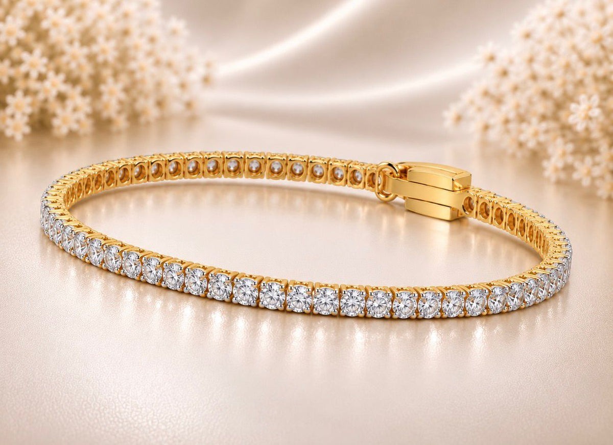 Slim Sparkle Tennis Bracelet