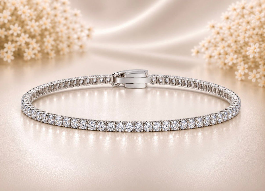 Slim Sparkle Tennis Bracelet