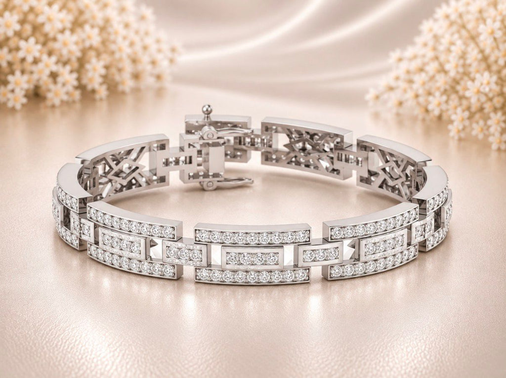 Men's Diamond Link Bracelet