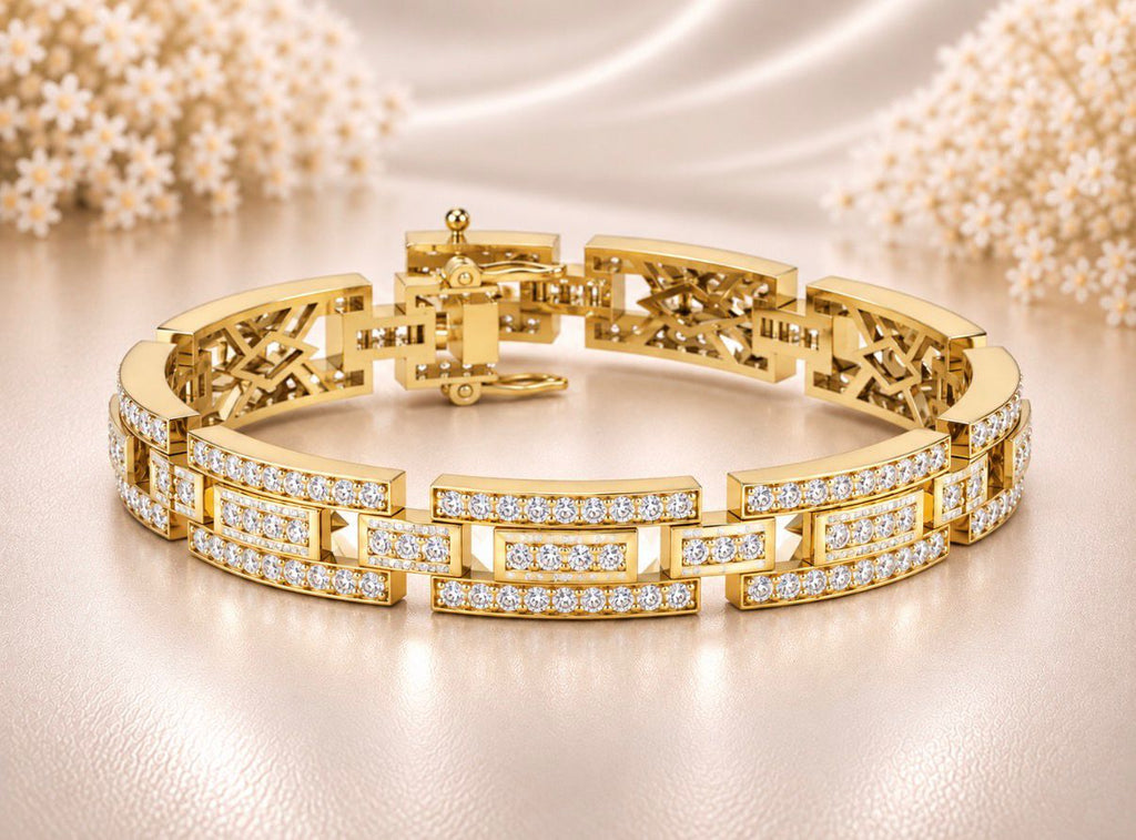 Men's Diamond Link Bracelet