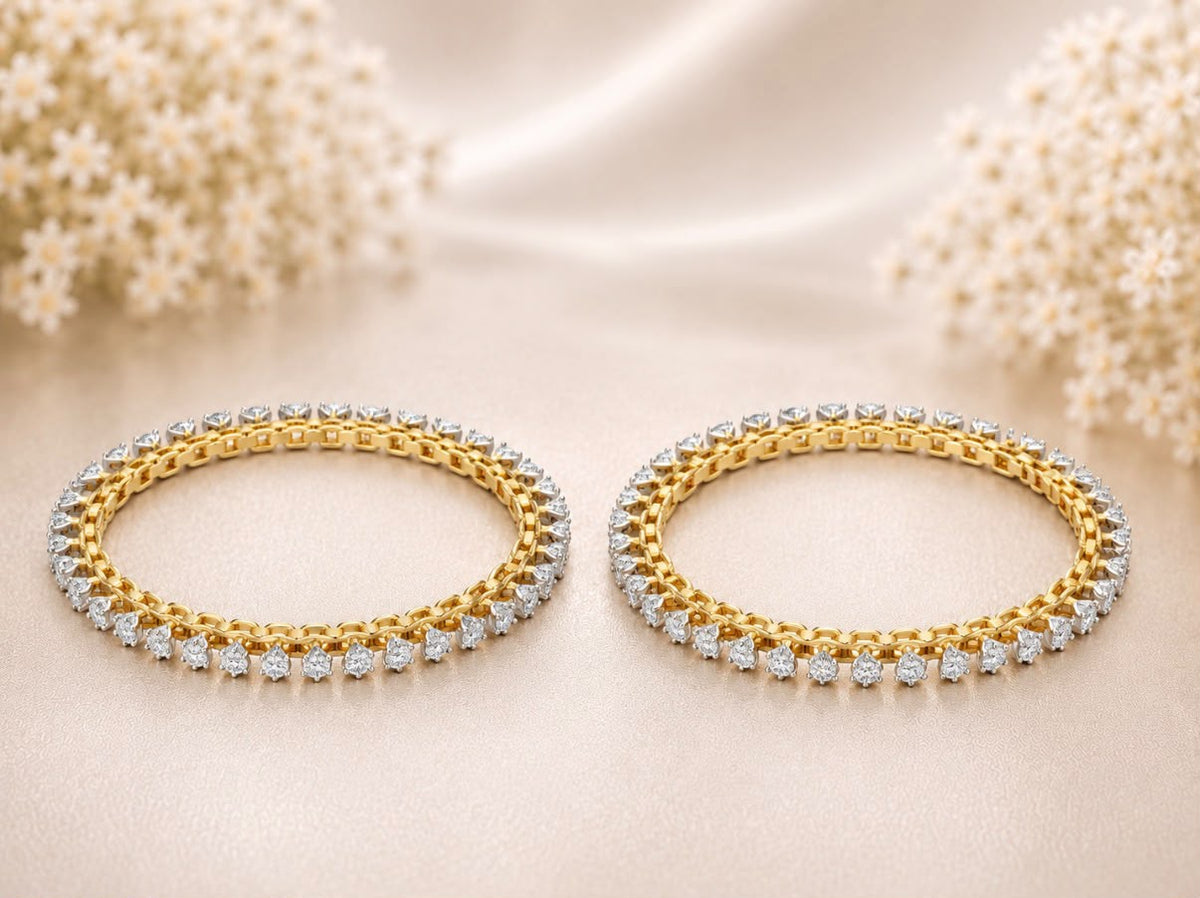 Diamond Hole Bangles
